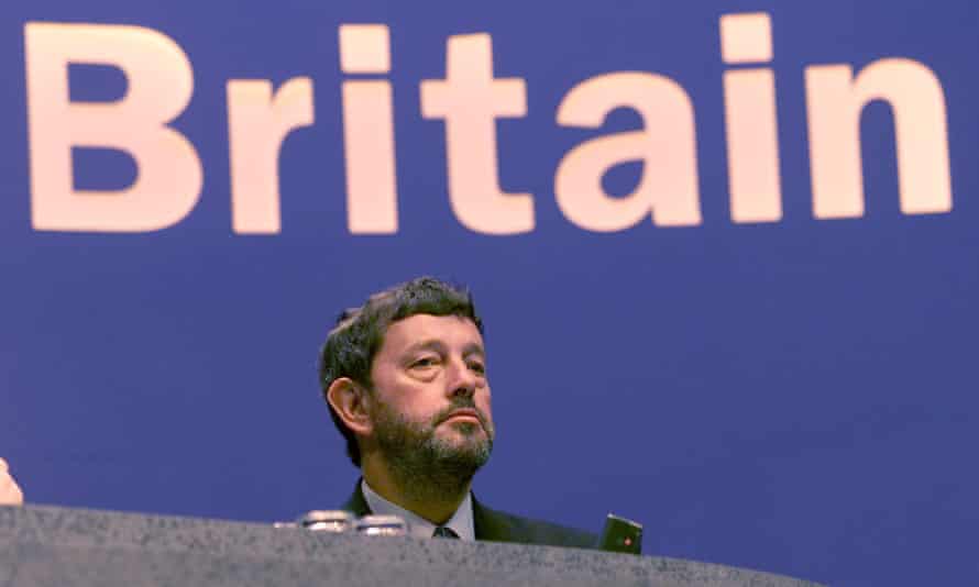 David Blunkett at Labour party conference in 2001, when he was home secretary.