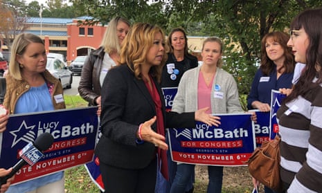 This was McGrath campaigning for office in 2018.