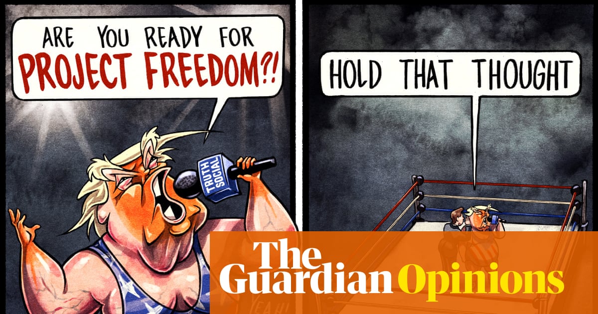 Ben Jennings on Donald Trump and ‘Project Freedom’ – cartoon