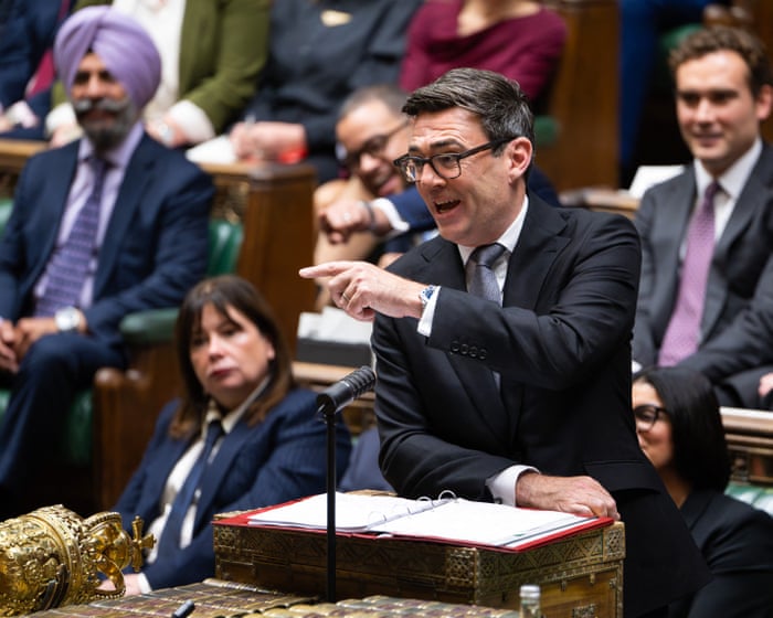 Image accompanying the story: As Miatta ignites the speaker’s gas-fuelled inferno, Reform show up as snowflakes | John Crace