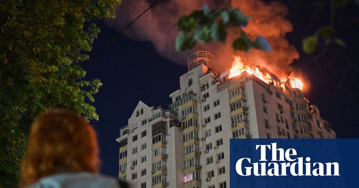 Russian missile and drone strikes in Ukraine capital kill at least eight and injure dozens
