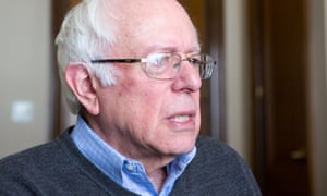 Senator Bernie Sanders at his office. ‘My job is to substantially increase the number of people participating in the political process.’