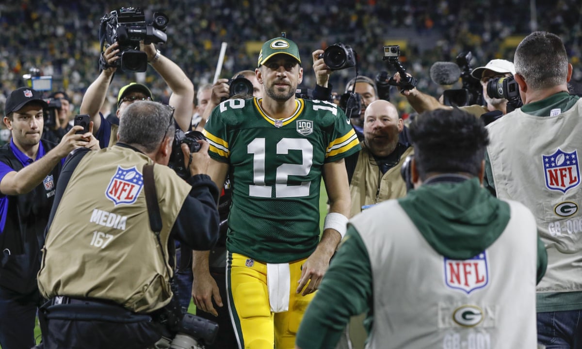 Winning A Game On One Leg We Are Lucky To Be In The Aaron Rodgers Era Sport The Guardian