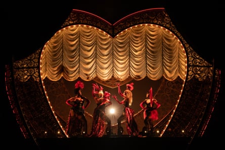 Jacqueline B. Arnold, Robyn Hurder, Holly James and Jeigh Madjus in Moulin Rouge