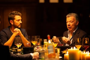 Luna with Juan Manuel Santos, president of Colombia from 2010-2018 and recipient of the 2016 Nobel peace prize, on Pan y Circo.