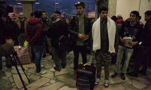 Asylum seekers expelled to Afghanistan from European countries including Germany, Norway and Sweden arrive at Kabul airportA