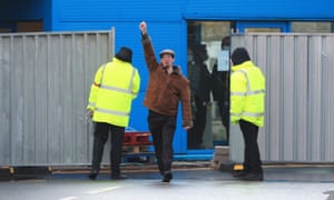 Matt Raw leaves Arrowe Park Hospital in Wirral on 13 February. Matt Raw leaves Arrowe Park Hospital in Wirral on 13 February.