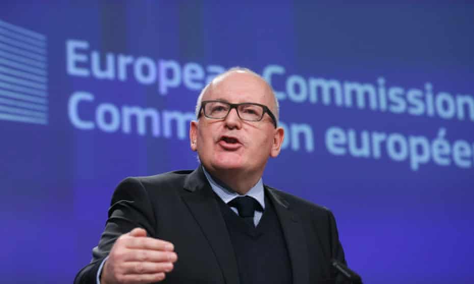 European commission vice-president Frans Timmermans.