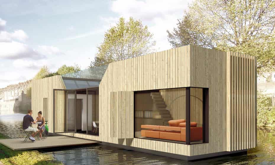 Homes and high water: one of Baca Architects’s floating home designs.