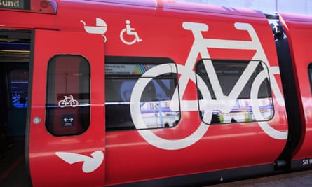 A cycle, pushchair and wheelchair carriage on Copenhagen’ S-Train.
