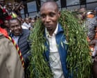 Sabastian Sawe given hero’s welcome in Kenya after sub-two marathon feat