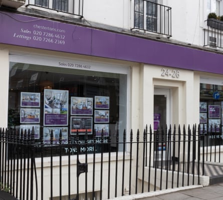 The branch of Chestertons estate agents in Little Venice, London.
