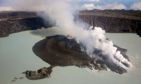 Manaro Voui volcano on Vanuatu’s Ambae island is spewing torrents of ash, gas and rocks.