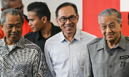 Anwar Ibrahim with Mahathir Mohamad