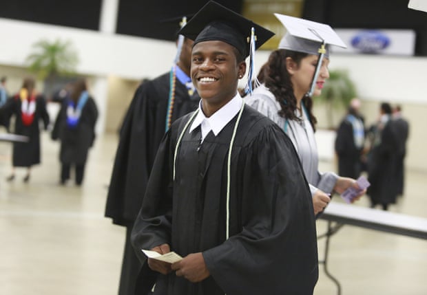 A picture from May 2016 shows Damon Weaver during his high school graduation in West Palm Beach, Florida.