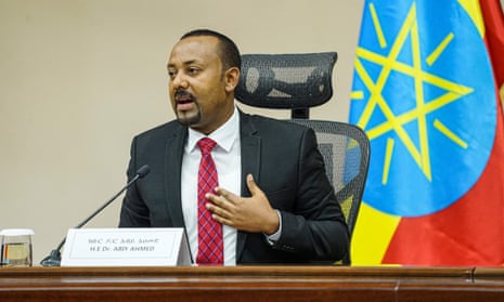 Abiy Ahmed speaks at the House of Peoples Representatives in Addis Ababa