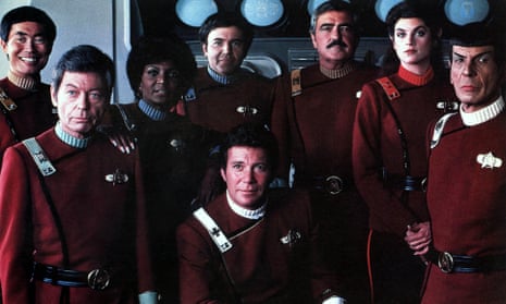 Going boldly … the cast of Star Trek II: The Wrath of Khan.