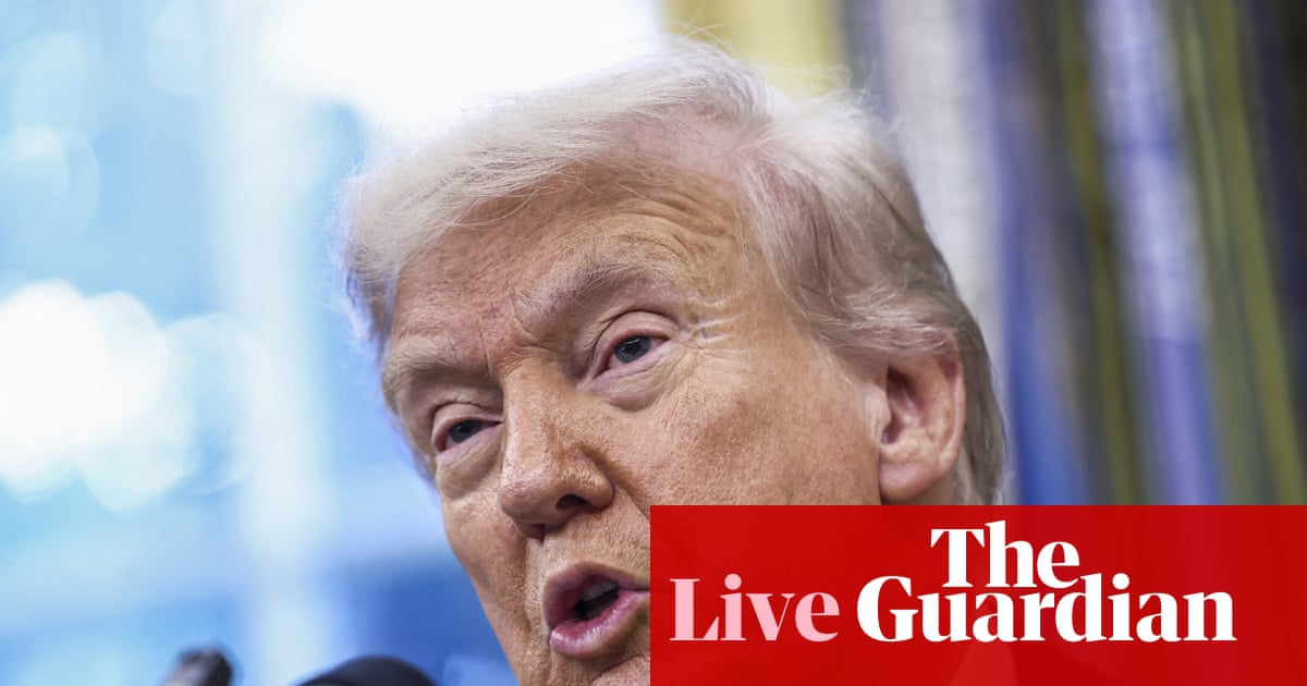 Trump says US looking at land attacks in Venezuela after lethal strikes on boats – live