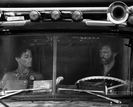 Ali MacGraw and Kris Kristofferson in the 1978 film Convoy, directed by Sam Peckinpah, which was inspired by the CW McCall song.