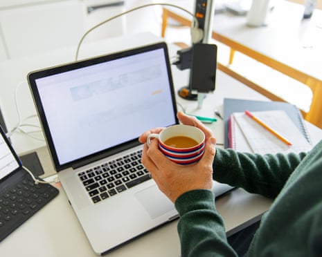 Remote workers in an office setting