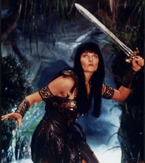 ‘The lesbian gaze often overlaps with the heterosexual male one’ … Xena in action.