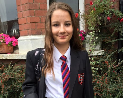 Molly Russell smiling in school uniform