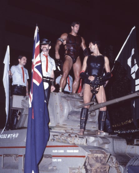 The Link float, Gay Mardi Gras, 1983.