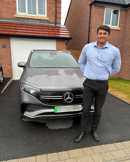 Anthony Santos with his Mercedes-Benz EQA