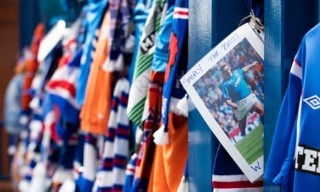 Floral tributes at Ibrox Stadium, Glasgow, for former Rangers player Fernando Ricksen who died aged 43 after living with motor neurone disease for six years. 