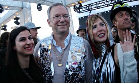 Eric Schmidt, executive chairman of Google’s parent company Alphabet at Further Future. Schmidt describes festival goers at the cream of the Burning Man crop. 
