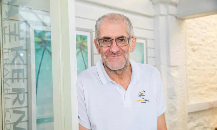 Travel shop owner Mark Lawther.