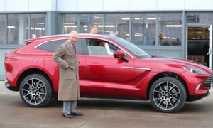 UK economy shrinks by 2% as Covid-19 slump begins 5 Prince Charles, Prince of Wales, admiring Aston Martin’s first SUV, the Aston Martin DBX, at its Lagonda factory in St Athan, Wales, in February