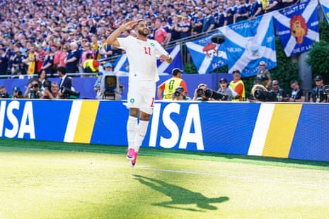 Ismael Saibari of Morocco celebrates