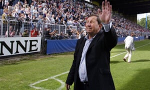 Auxerre’s coach Guy Roux lasted just the 44 years as manager.