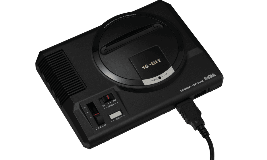 Closely mimics the ghetto-blaster form of the 1988 machine … Sega Mega Drive Mini.