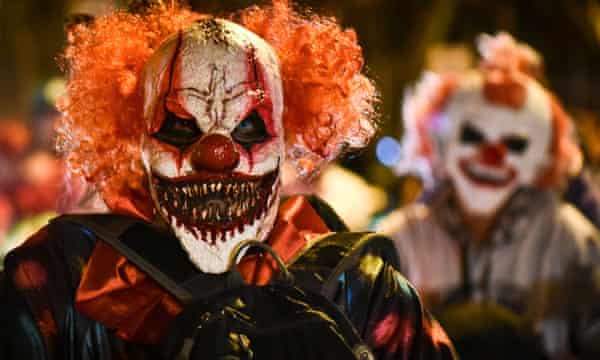 The Great Clown Panic Of 2016 A Volatile Mix Of Fear And Contagion Culture The Guardian - the great clown panic of 2016 a codes for roblox killer clown outfit The Great Clown Panic Of 2016 A Volatile Mix Of Fear And Contagion Culture The Guardian - codes for roblox killer clown outfit