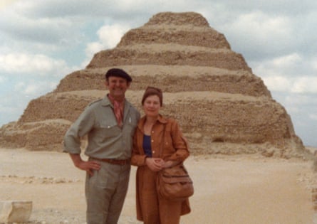 ‘Soulmates’: John Olsen and Valerie Marshall Strong Olsen in Egypt in 1978.