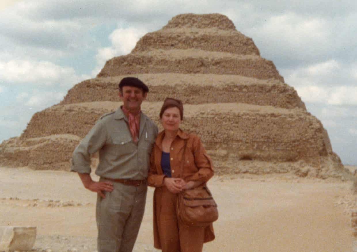 ‘Soulmates from the start’: John Olsen and Valerie Marshall Strong Olsen in Egypt in 1978.