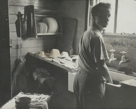 John Cairncross doing the washing up