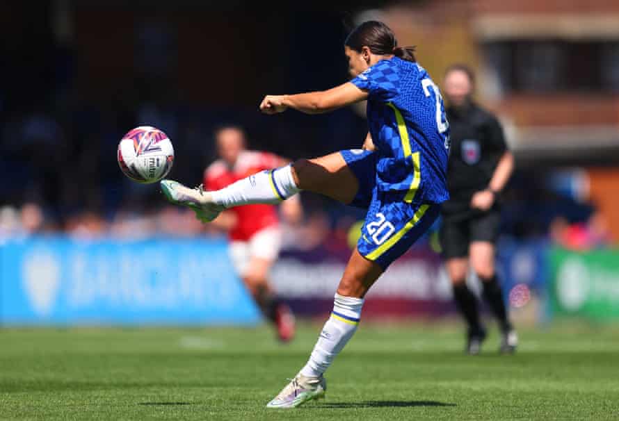 Chelsea pip Arsenal to WSL title on dramatic final day – live reaction! | Women's Super League 6 Oh, that’s magnificent from Sam Kerr. That should be that.