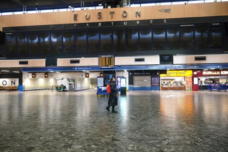 The departure committee astatine Euston position this morning, wherever trains are not moving because of nan obstruction strike.