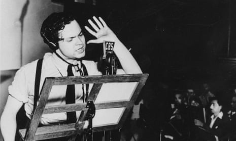 Scary: Orson Welles broadcasts his version of War of the Worlds in 1938.
