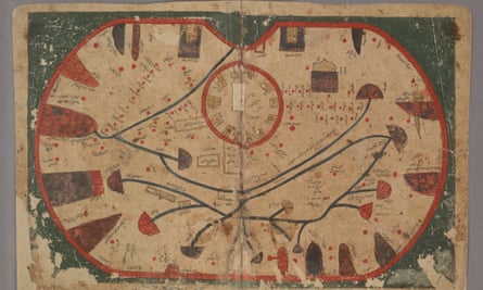Map of Sicily from the Book of Curiosities, Egypt, about AD1200.
