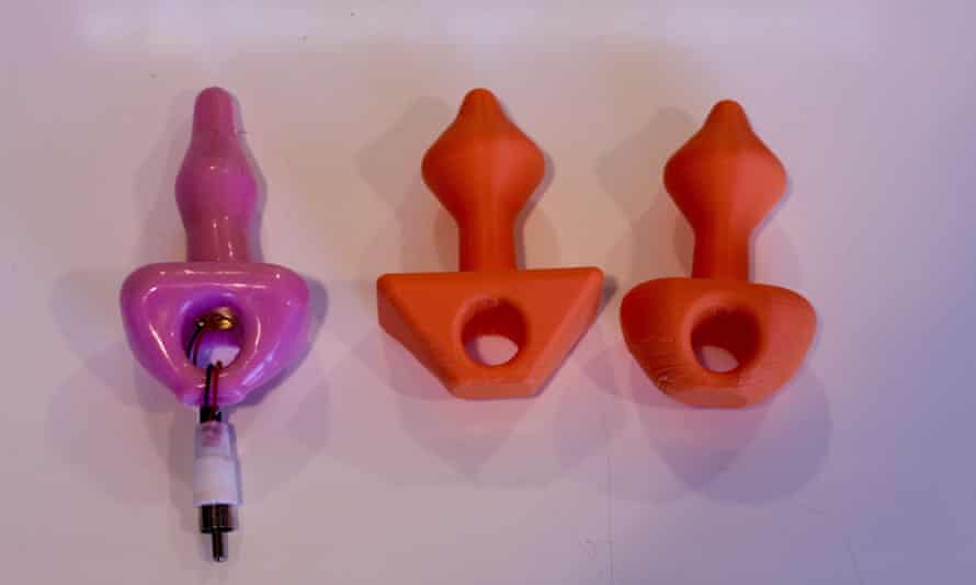 The evolution of design of the anal pressure gauge used in Nicole Prause's lab to detect orgasmic contractions