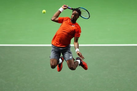 tomahawking overheads, blind tweeners that clip the line, Rodman-esque full extension retrievals.