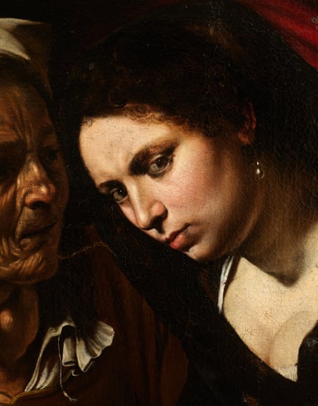 Detail from  Judith Beheading Holofernes.