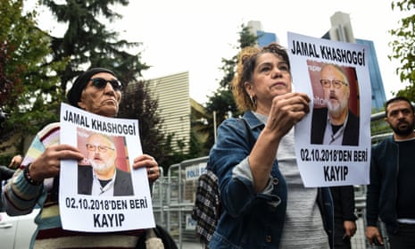 Protest outside Saudi Arabia’s consulate in Istanbul