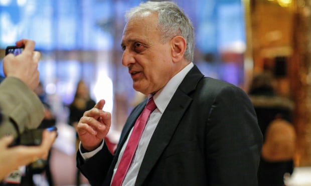 American businessman Carl Paladino speaks to the media at Trump Tower on 5 December.