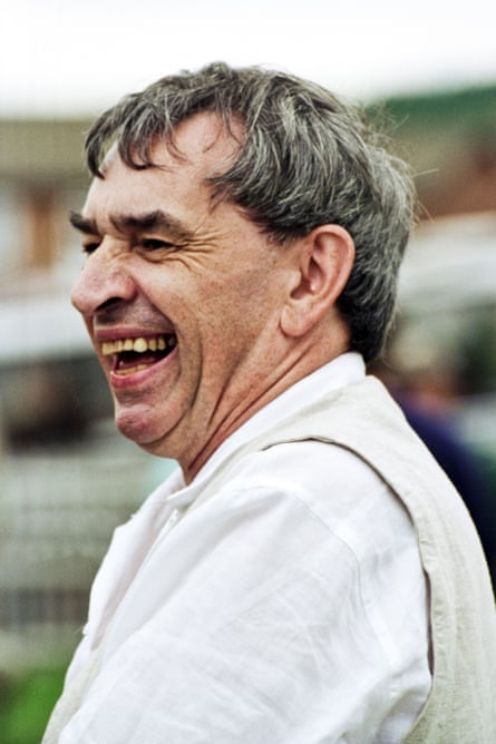 Kenith Trodd during the filming of Potter’s drama Cold Lazarus.