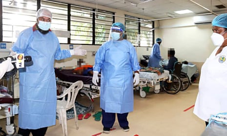 Inside the Covid isolation ward at Port Moresby general hospital, Papua New Guinea